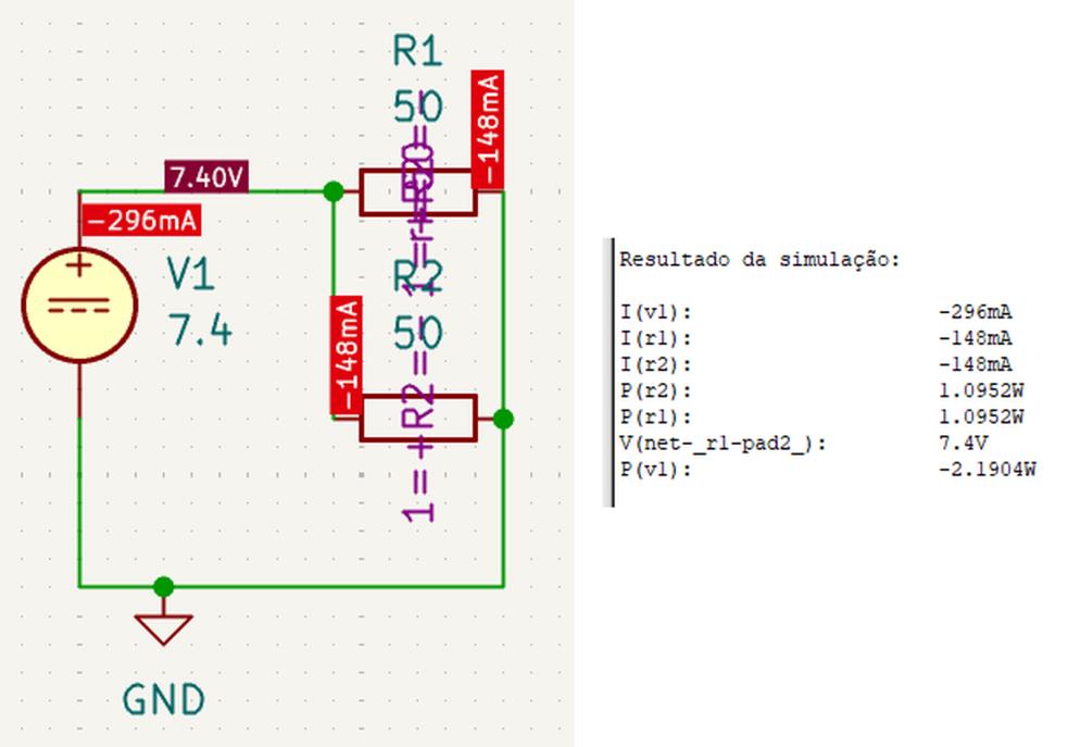 Simulação dos motores em movimento no KiCad