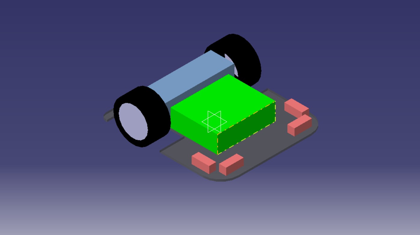 Modelo tridimensional do Micromouse